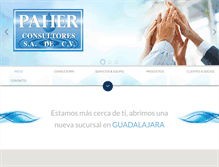 Tablet Screenshot of paherconsultores.com